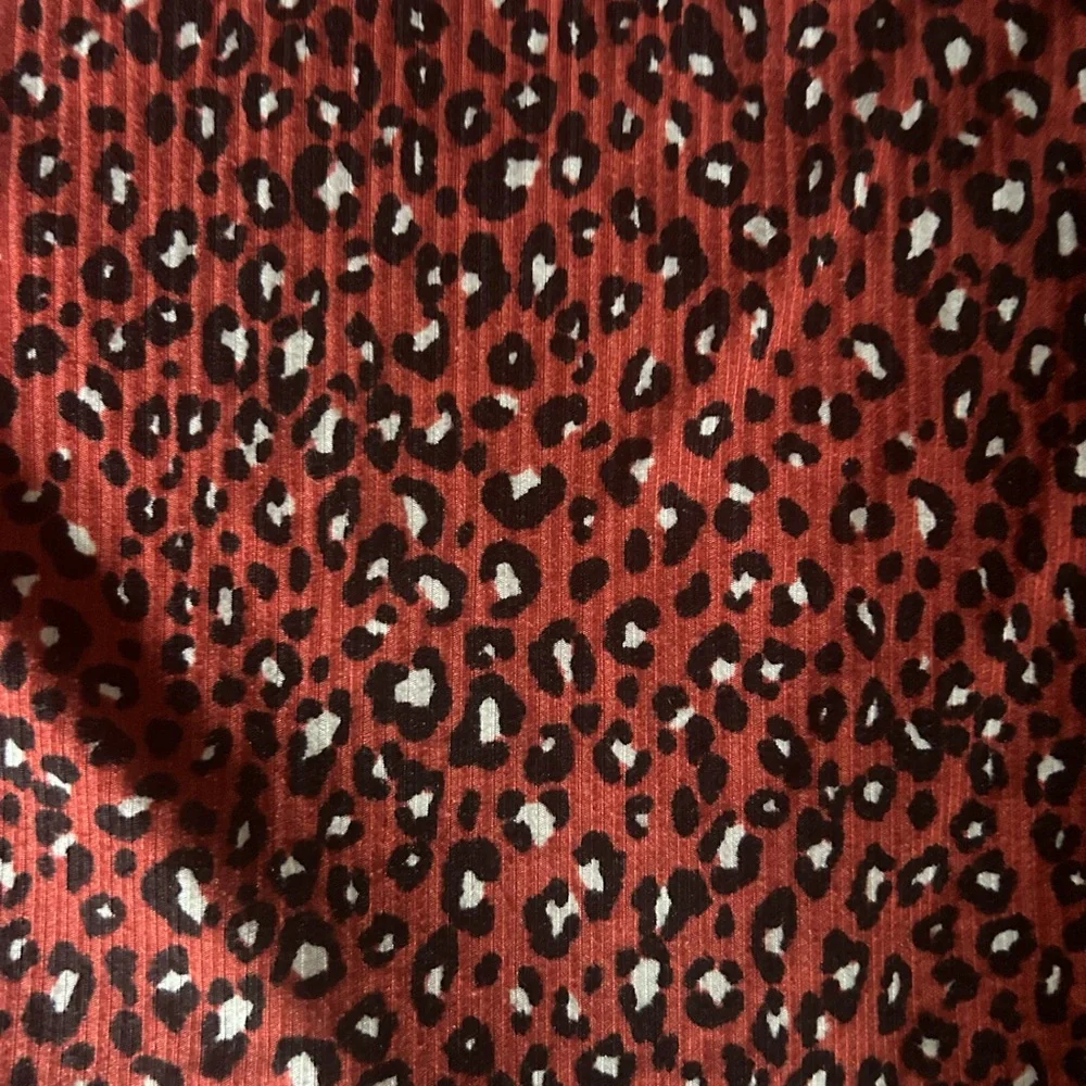 Red Ruffled High-Low Sweater Dress - Picture 2 of 2